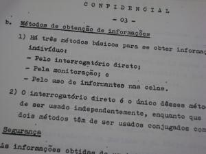  Manual de tortura ensinava como os agentes deveriam agir para retirar as informações dos presos