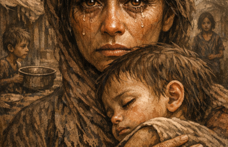RETALHOS DE ALMA OU A CARA DA FOME A GENTE ENXERGA BEM É NOS OLHOS TRISTES DE MÃE