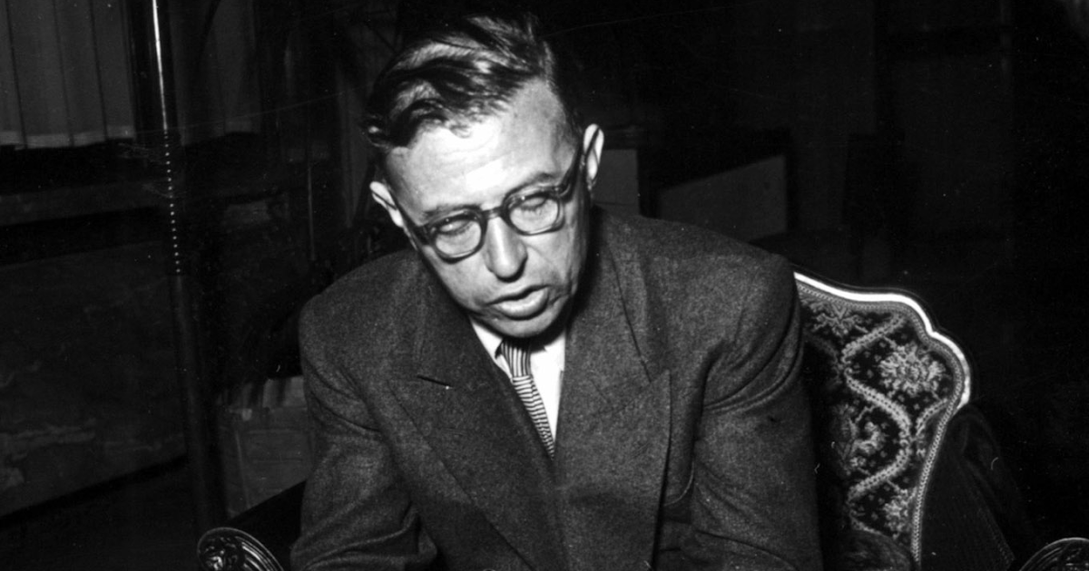 Uma manhã, ouvindo Sartre