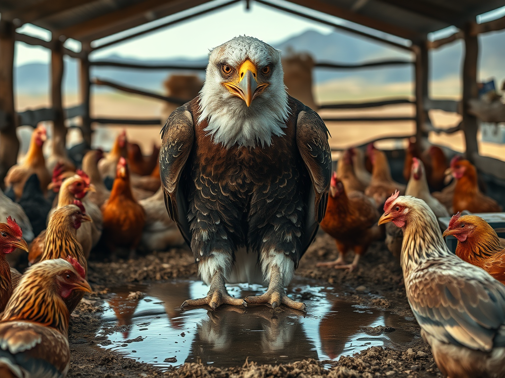 A águia que quase virou galinha