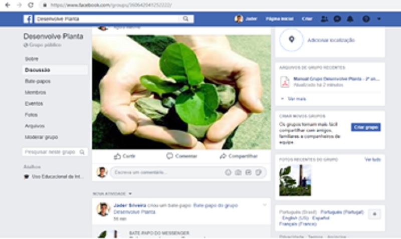 Uso do Facebook como ferramenta educacional para o ensino de Biologia no ensino médio