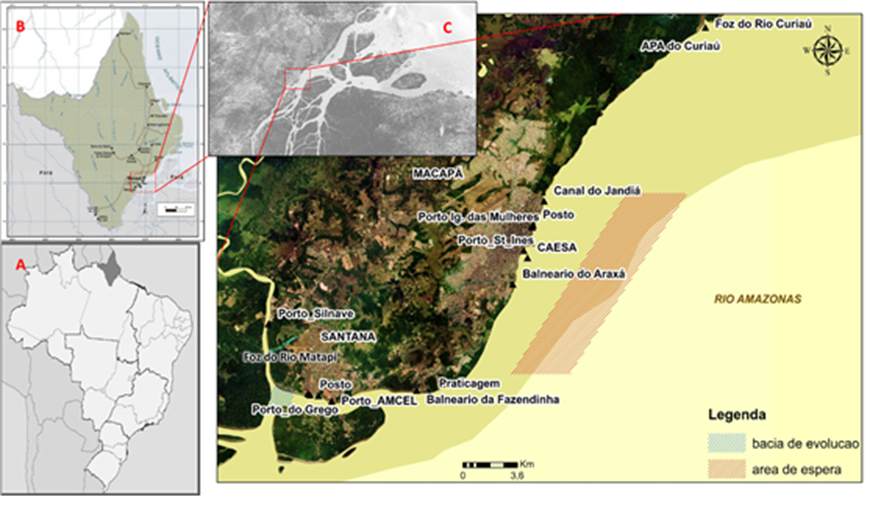 Sensibilidade ambiental ao derramamento de óleo e derivados na orla fluviomarinho de Macapá e Santana – AP, Foz do Rio Amazonas
