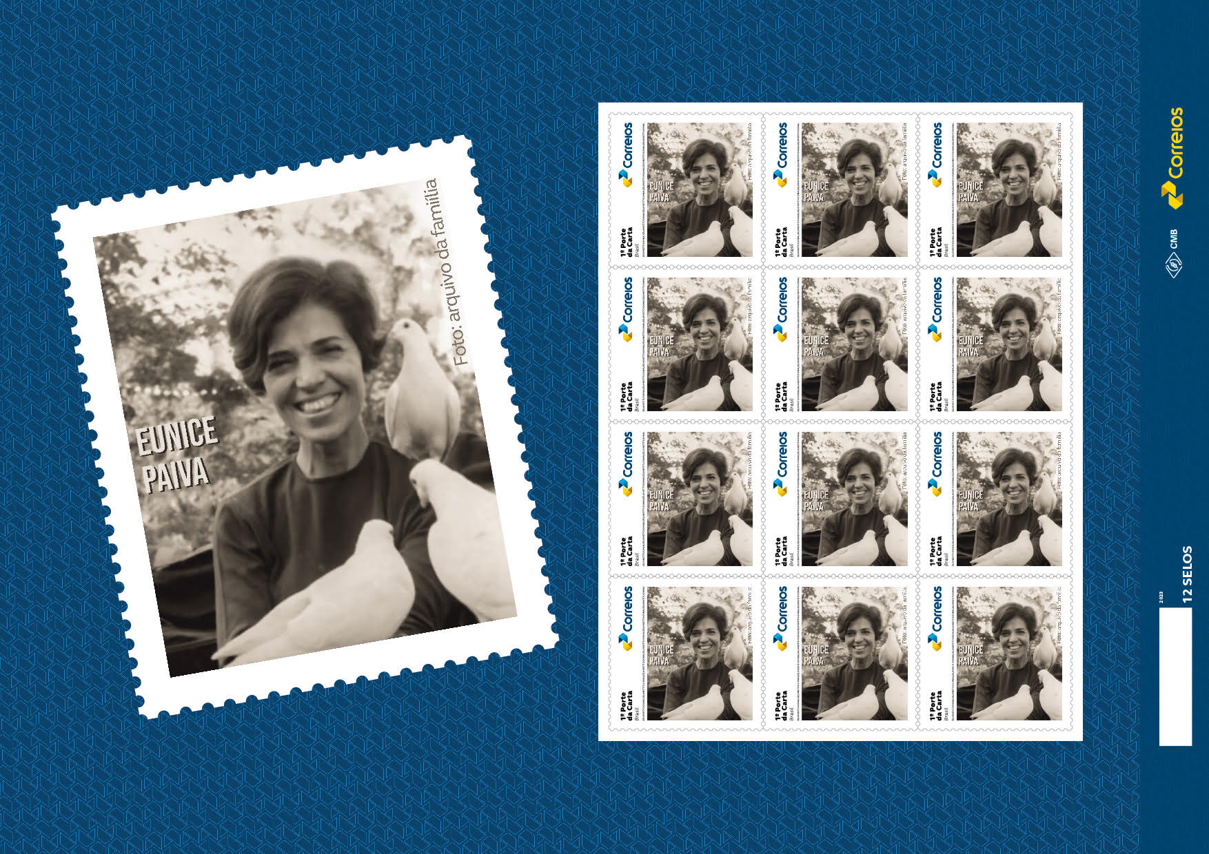 Presidente Lula lança selo dos Correios em celebração à trajetória de Eunice Paiva